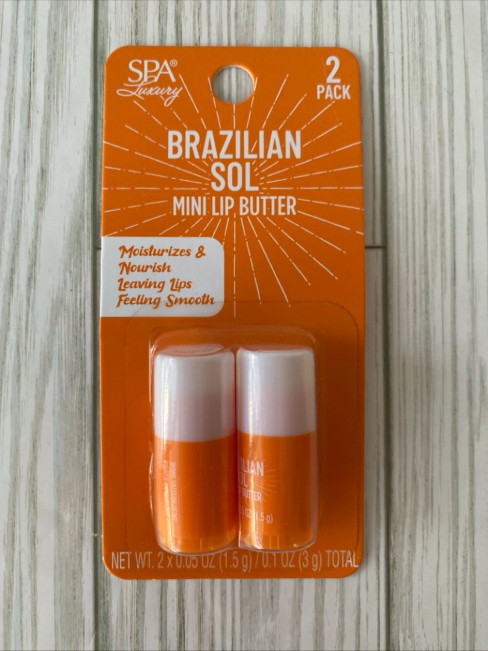 3/$10 SPA LUXURY Mini Lip Butter "Brazilian Sol"